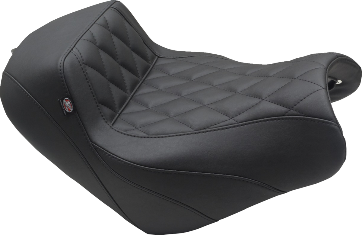 Mustang Squareback/Fastback Solo Seat - Black - Diamond Stitch - Vulcan S '15-'23