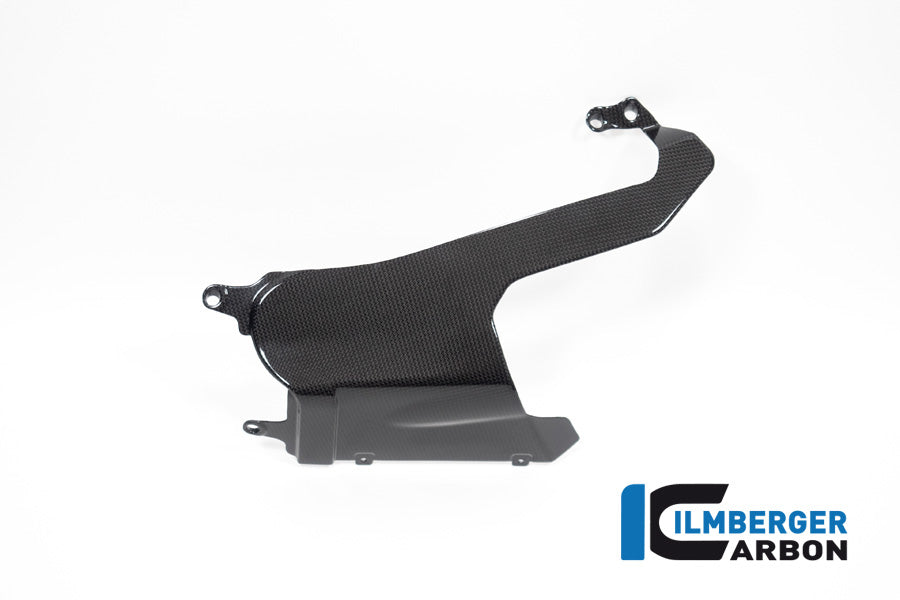 Ilmberger Carbon Exhaust Cover On The Left Belly Pan Ducati Panigale V4 S From 2022 - Gloss / Plain
