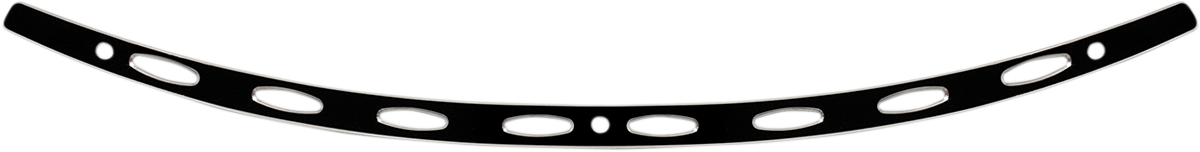 Memphis Shades Windshield Trim - Black - Oval - '96-'13 FLH