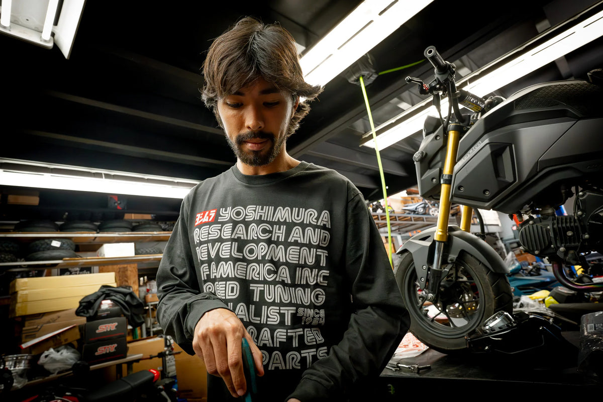 Yoshimura Intro Long Sleeve Tee Coal
