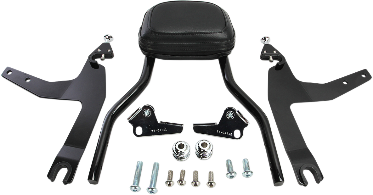 Cobra Backrest Kit - 14" - Black - Softail