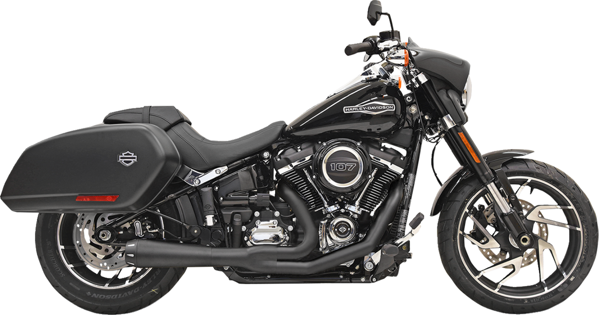 Bassani Xhaust 2-Into-1 Road Rage Exhaust System - Black