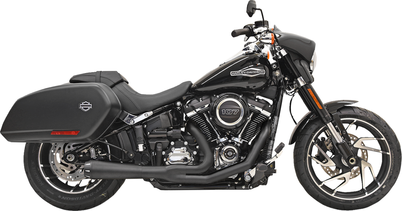 Bassani Xhaust 2-Into-1 Road Rage Exhaust System - Black