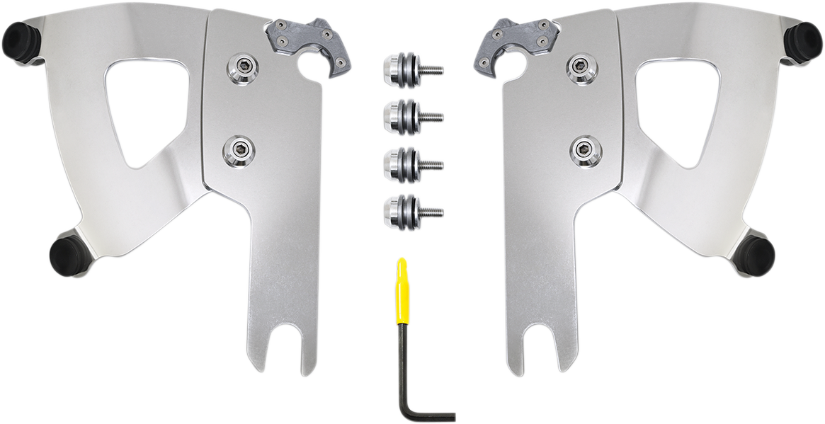 Memphis Shades Road Warrior Mounting Kit - Polished - FLHR