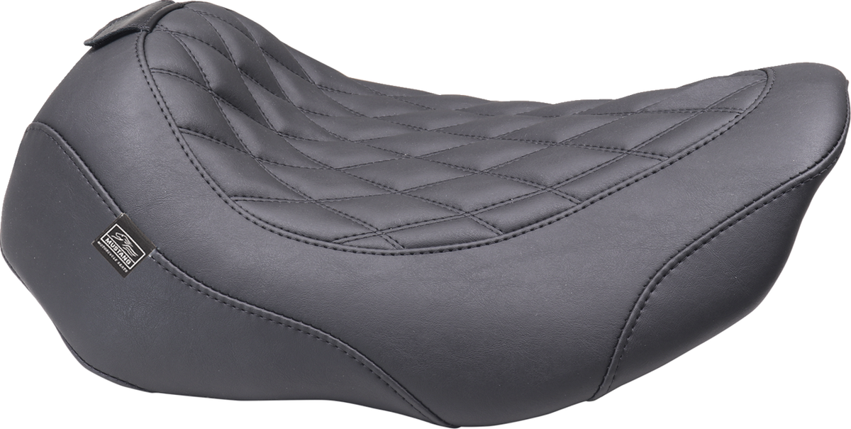 Mustang Wide Tripper™ Seat - Solo - Black Stitching - FLT/FLH '23-'25
