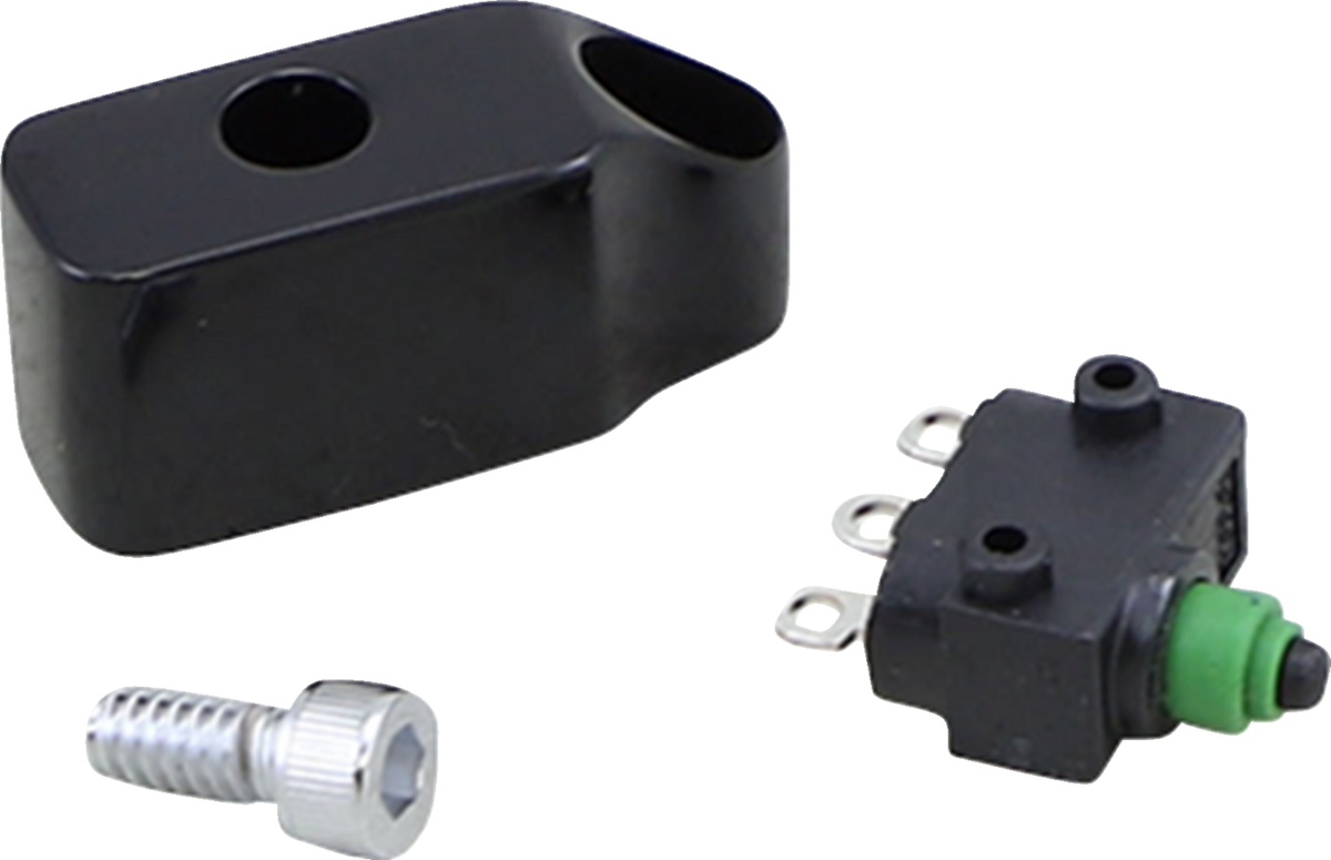 Performance Machine (PM) Control Switch Housing - Includes Switch - Brake/Clutch - Black