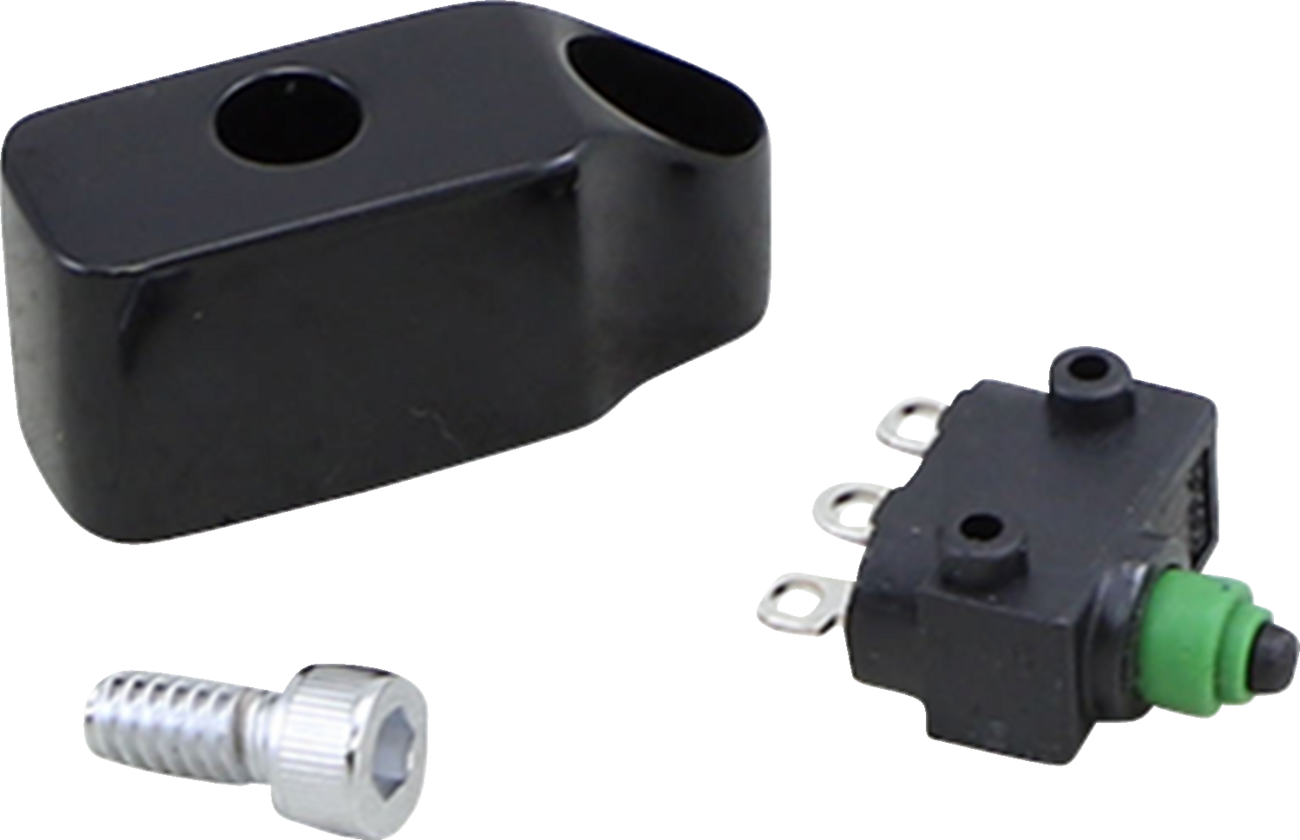 Performance Machine (PM) Control Switch Housing - Includes Switch - Brake/Clutch - Black