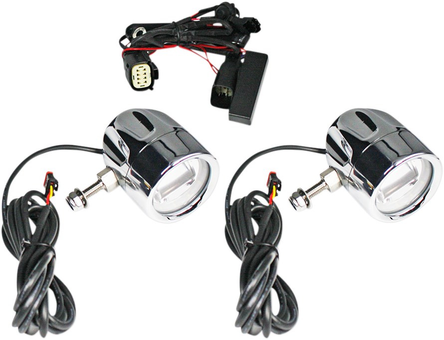 Custom Dynamics Fog Light - Chrome - Clear Lens