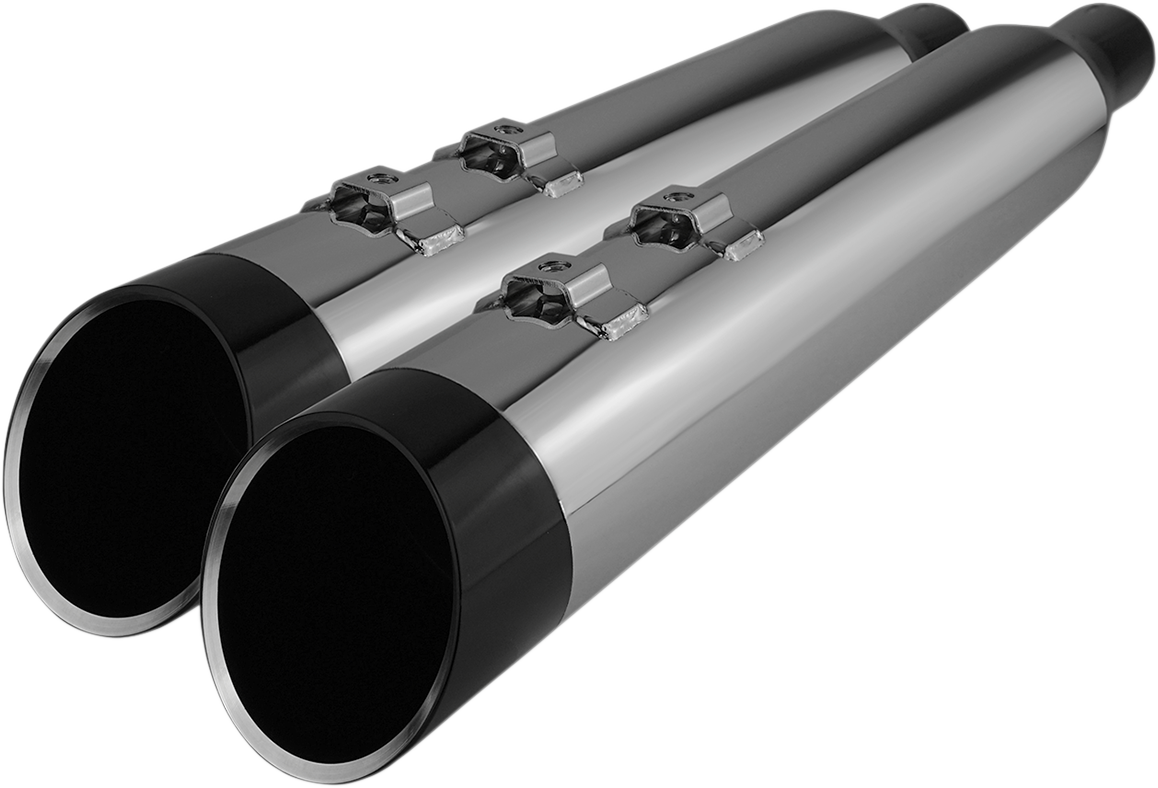 Khrome Werks 4-1/2" HP-Plus® Slip-On Mufflers - Chrome With Edge Tip
