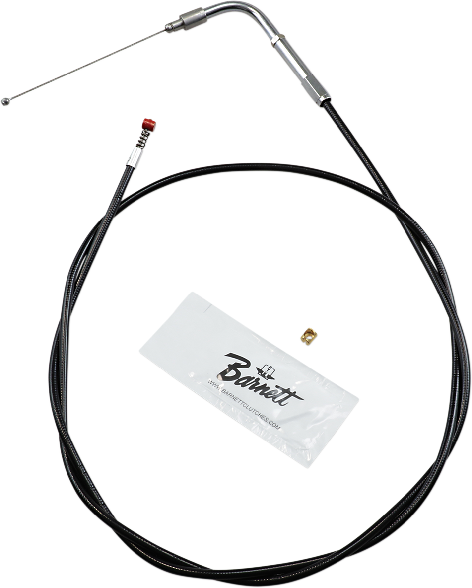 Barnett Black Vinyl Idle Cable - +6" Size - 48" Length