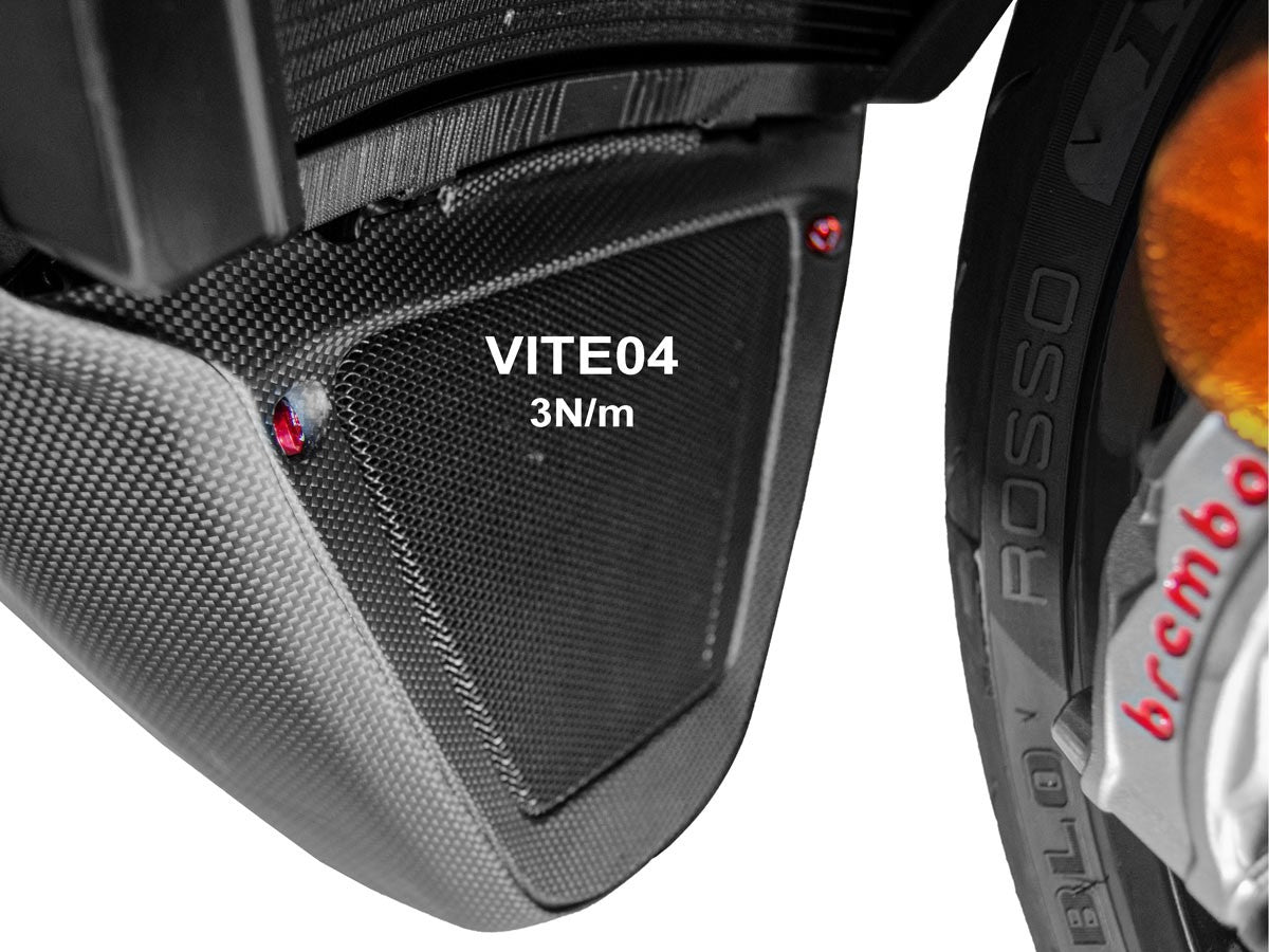 Ducabike DBK KVT50 - Diavel V4 Radiator Lower Cover Screw Kit