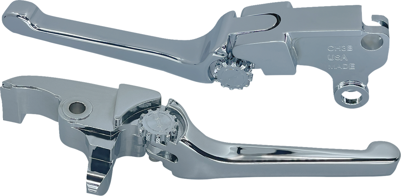 PSR Anthem Adjustable Clutch Lever For Harley Models - Chrome