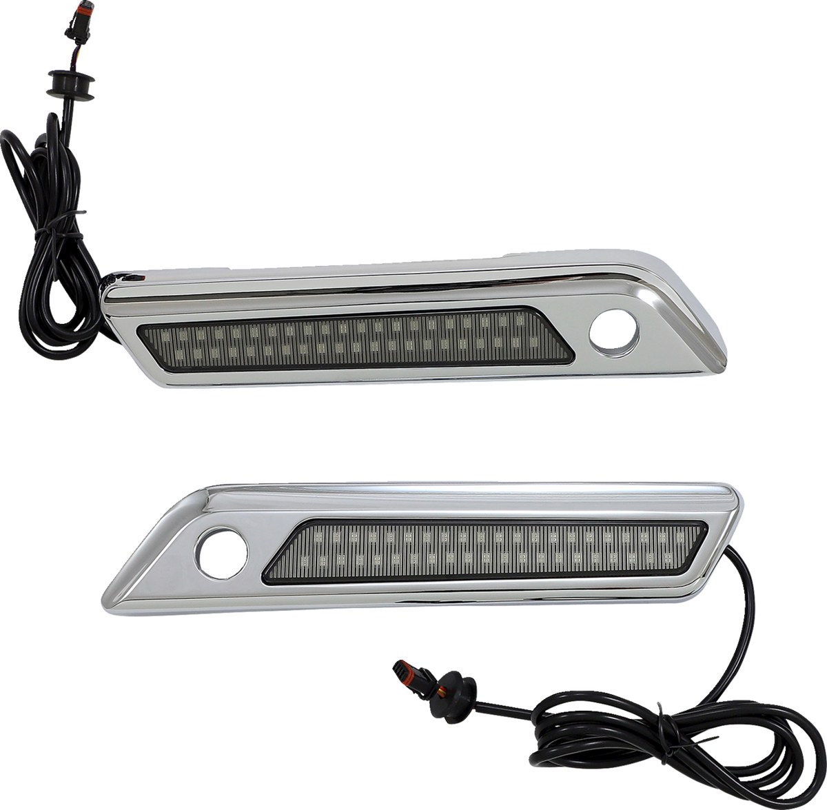 Custom Dynamics Latch Light - Saddlebag - Dual Color - Smoke - Chrome