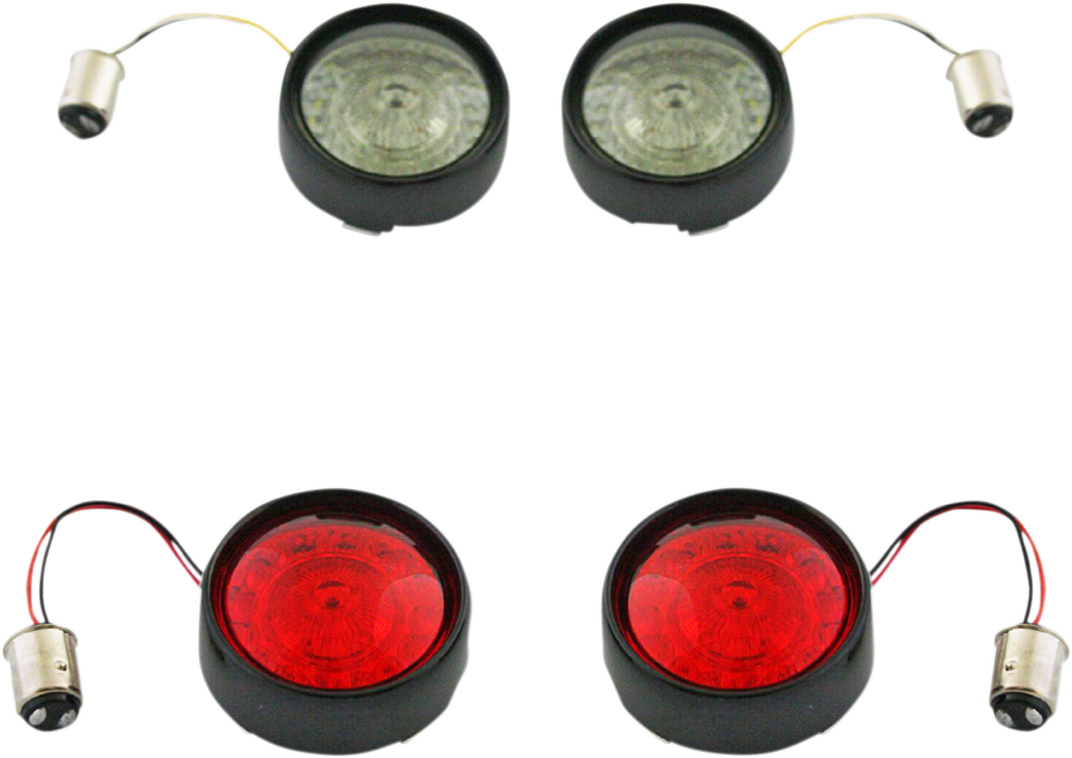 Custom Dynamics Full Bullet Turn Signal Conversion Kit - Black