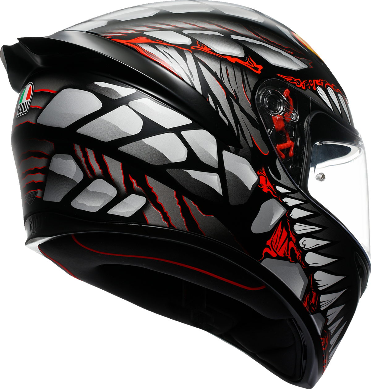AGV K1 S Helmet - Lyzard - Matte Black/Gray/Red - Small