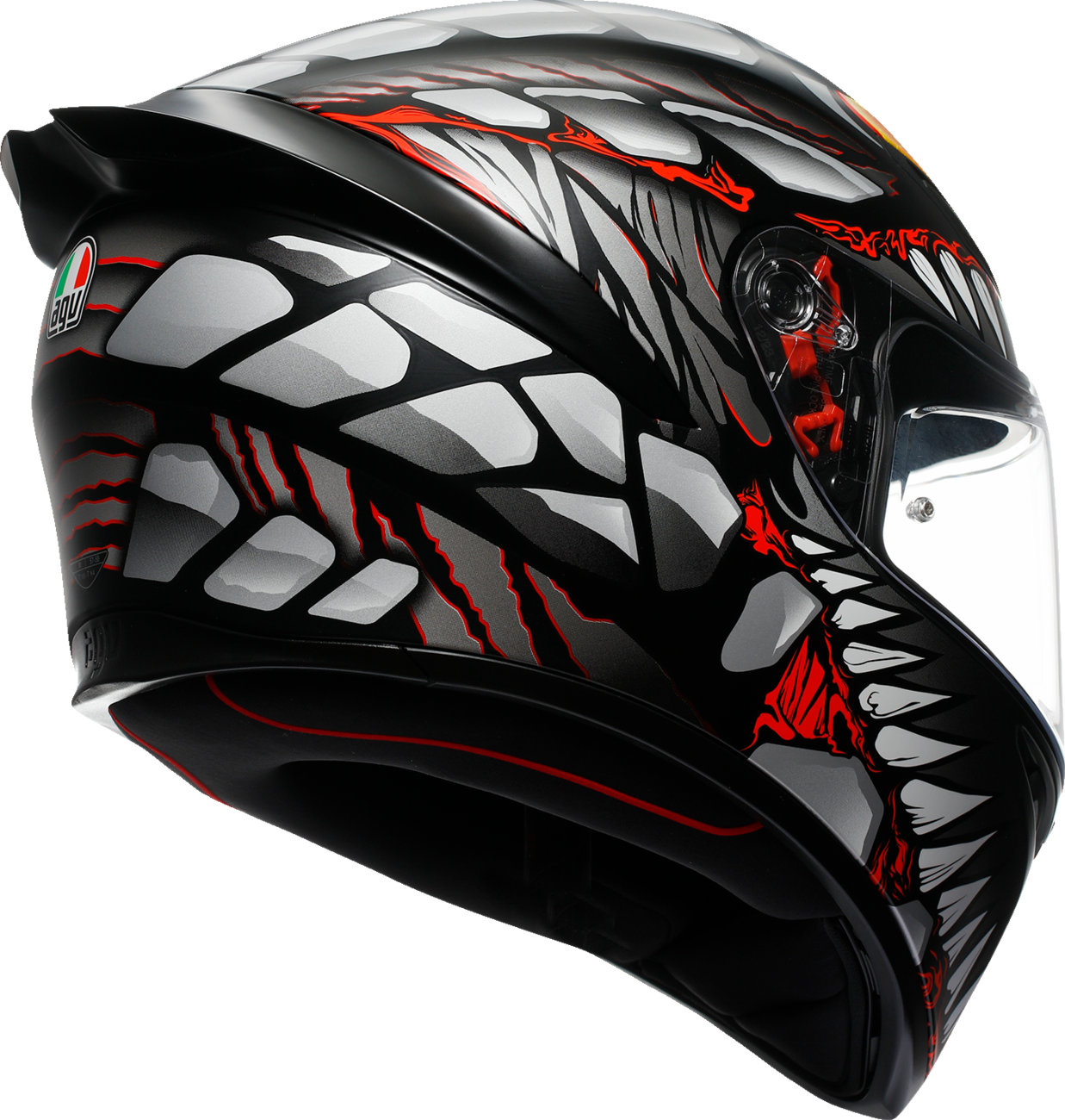 AGV K1 S Helmet - Lyzard - Matte Black/Gray/Red - Small