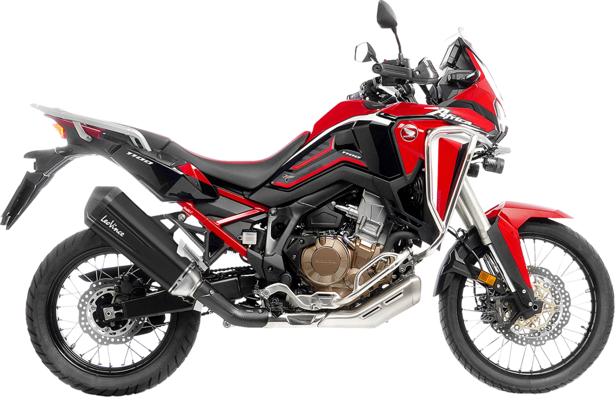 LeoVince LV-12 R Slip-On Muffler - Black - Honda CRF 1100