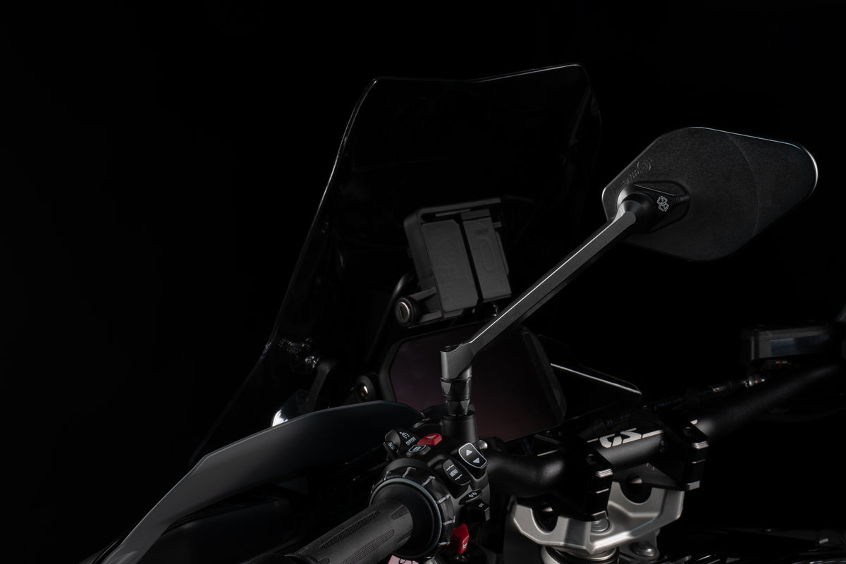 Gilles Tooling STRATOS Left-Hand Dashboard Mirror, Matt Black