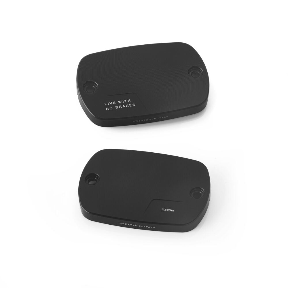 Rizoma Front/Rear Brake Fluid Reservoir Caps - Black