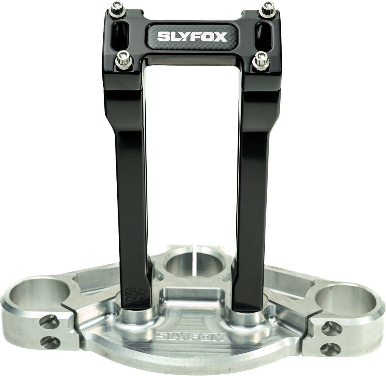 Slyfox Handlebar Riser Kit - Straight - 1-1/8" Clamping - 8" Rise - Black