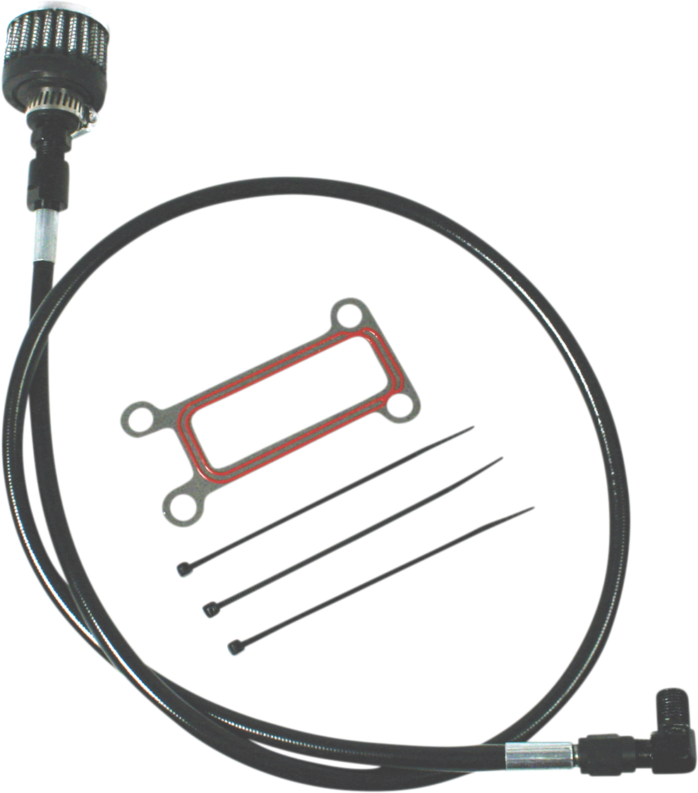 Feuling Parts Oil Tank Breather Kit - Black - 99'-01' Touring