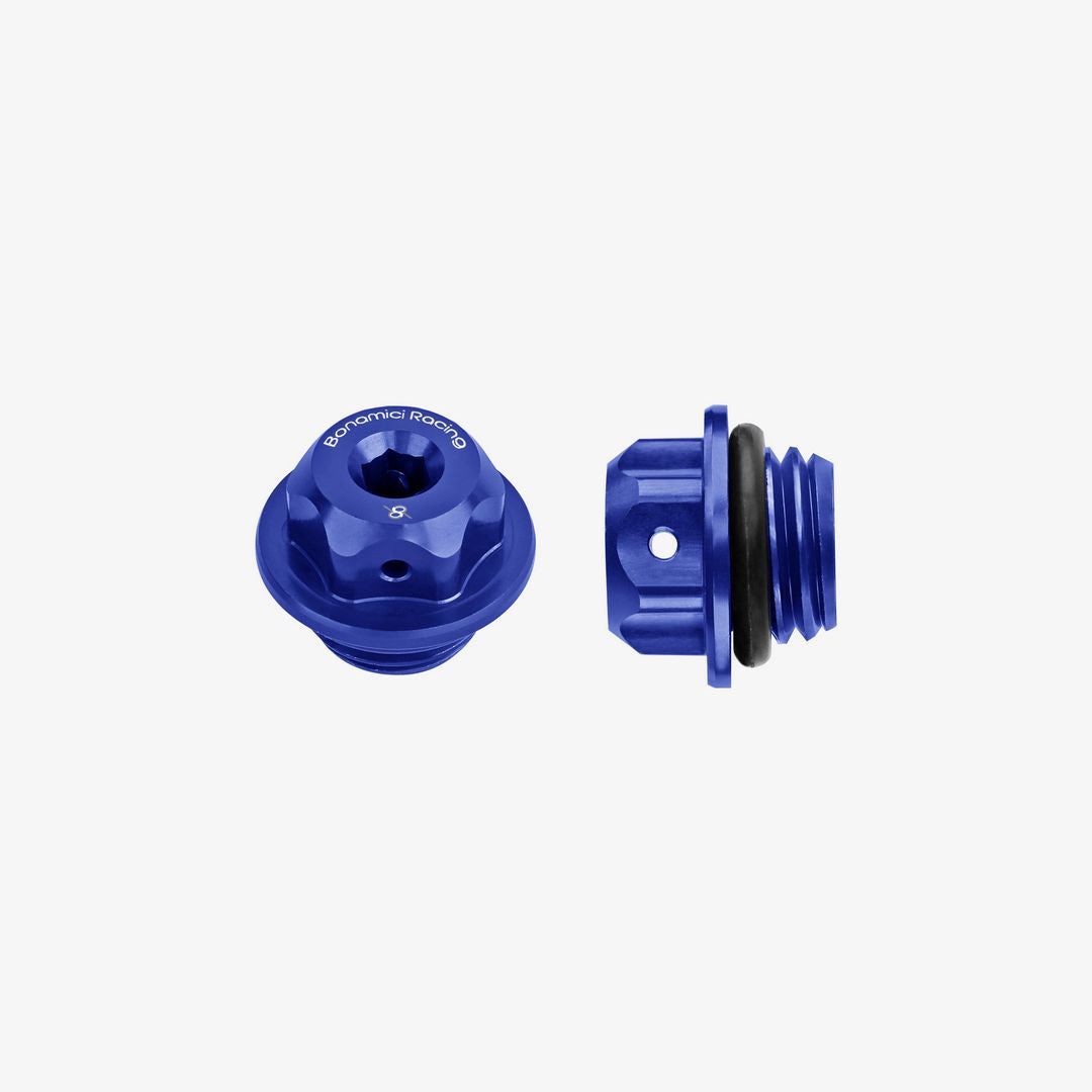Bonamici Racing Oil Cap - M19,5x2,5 - Blue