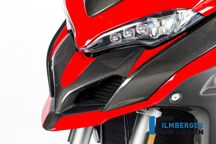 Ilmberger Carbon Front Beak Surface Ducati MTS 1200 2016 Enduro 2Tlg - Gloss