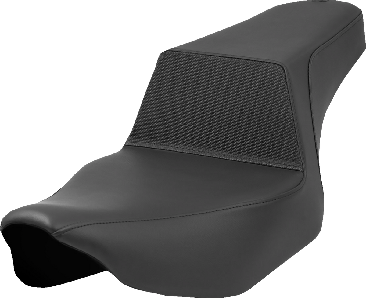 Saddlemen Step-Up Seat - Gripper Lumbar - Black - FL '23-'24