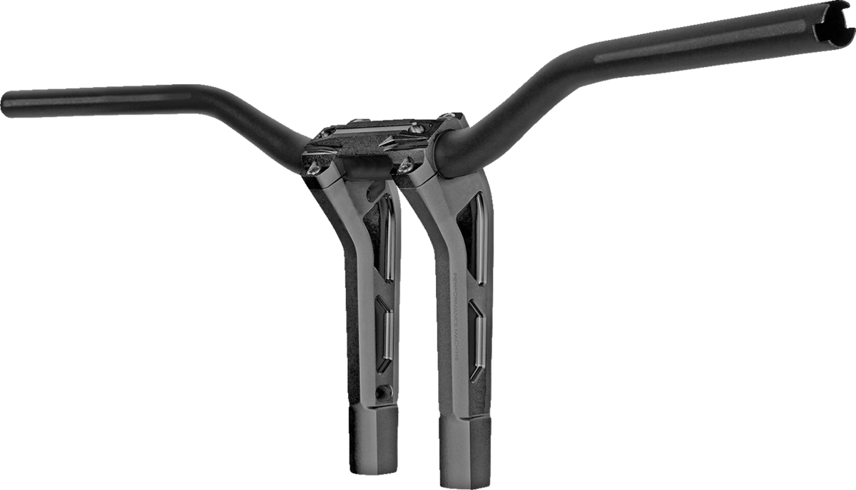 Performance Machine (PM) Phatbar & Riser Kit - Internal Wiring - 9" - Black Ops