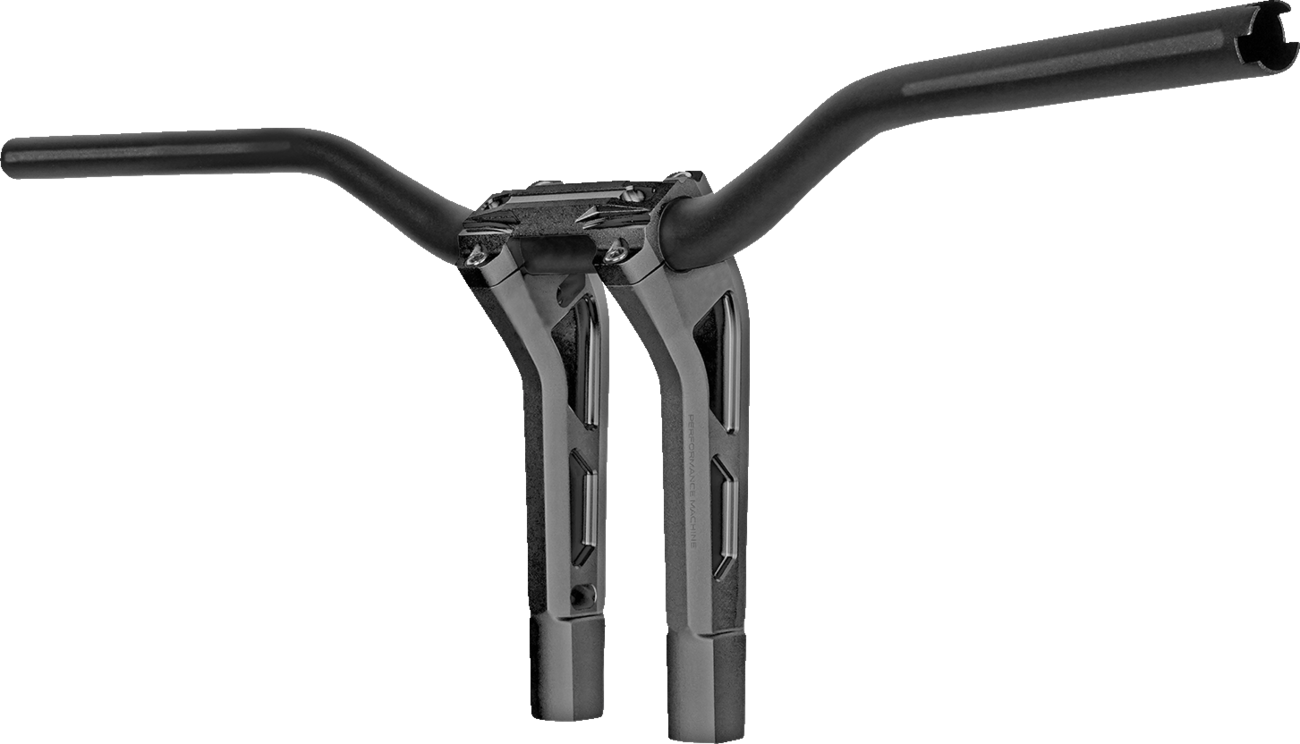 Performance Machine (PM) Phatbar & Riser Kit - Internal Wiring - 9" - Black Ops