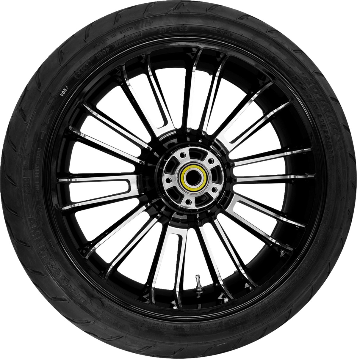 Coastal Moto Atlantic Rear Wheel - Black Cut (18") | Dunlop Tire (180/55b18)