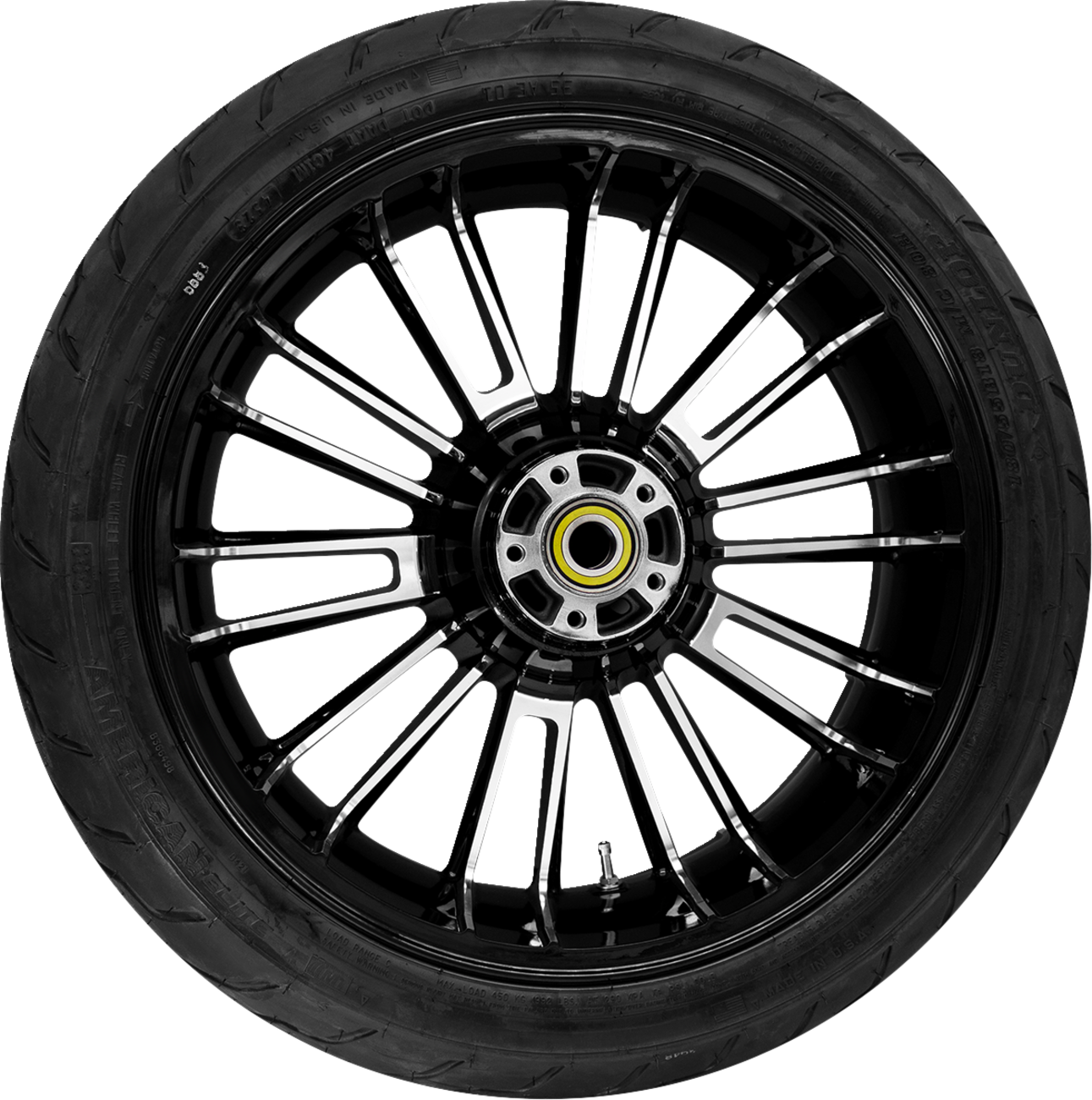 Coastal Moto Atlantic Rear Wheel - Black Cut (18") | Dunlop Tire (180/55b18)