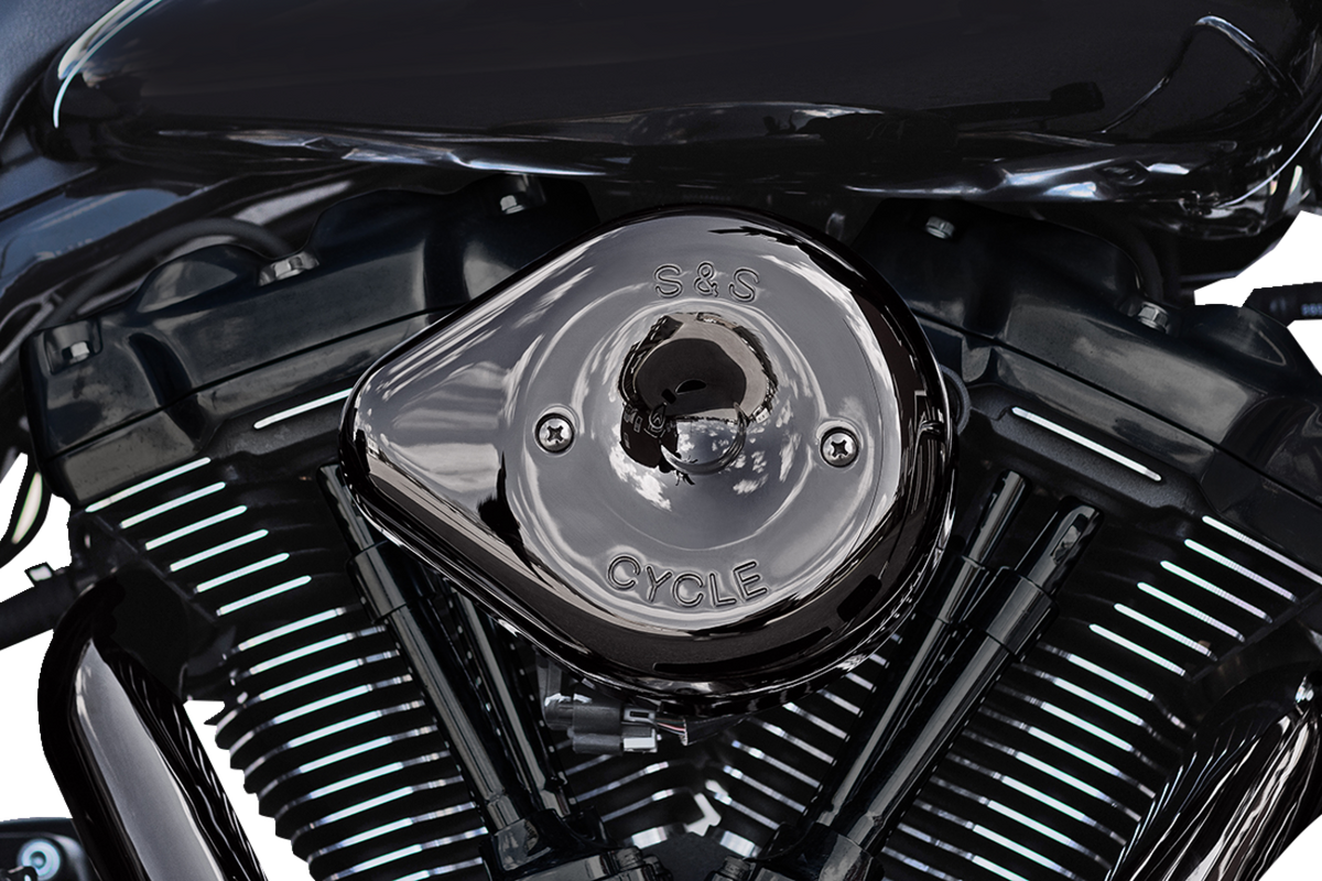 S&amp;S Cycle Stealth Teardrop Air Cleaner - M8 - Lava Chrome