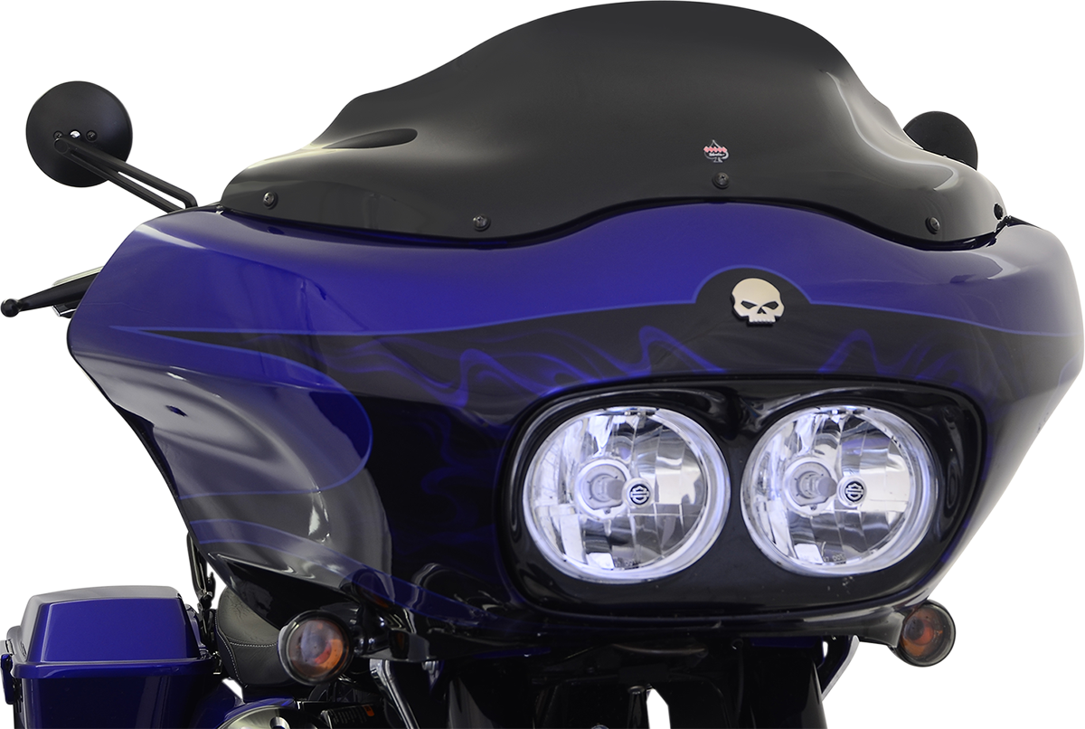 Klock Werks Sport Flare® Windshield - 8" - Black - '98-'13 FLTR
