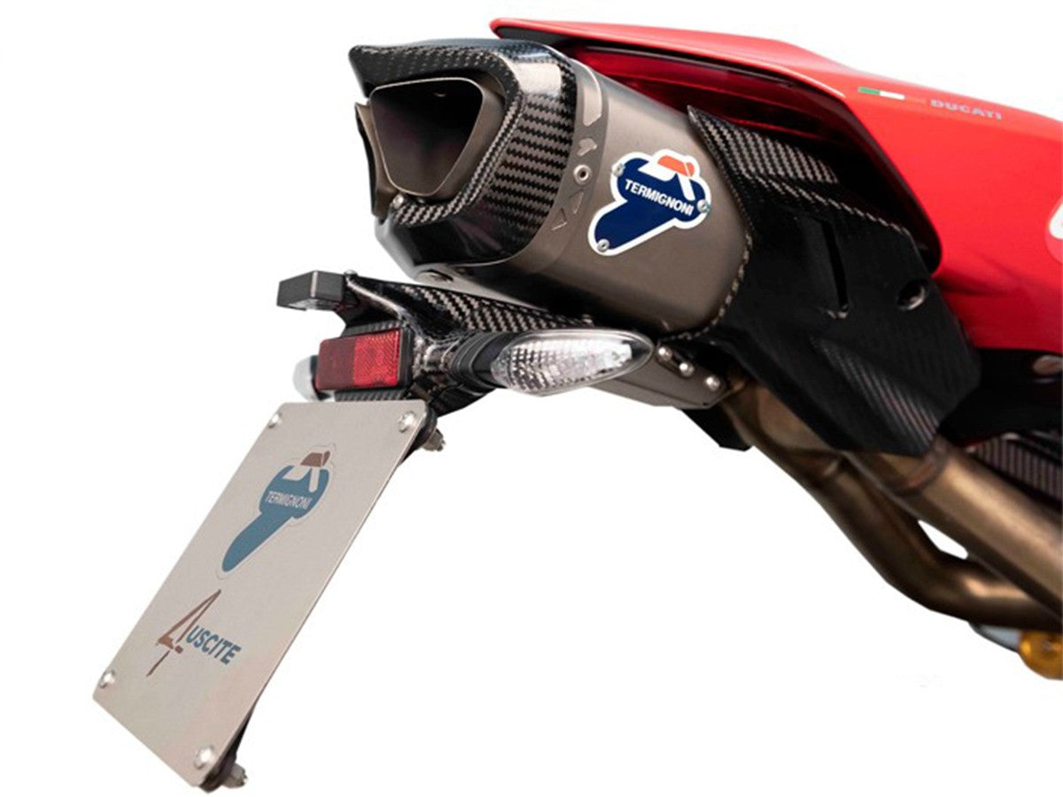 D182PT - TERMIGNONI LICENSE PLATE HOLDER FOR FULL SYSTEM 4 USCITE DUCATI PANIGALE V4
