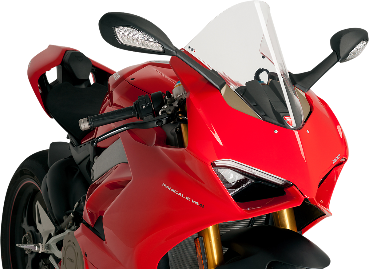 PUIG HI-Tech Parts Race Windscreen - 15-3/4" - Clear - Ducati