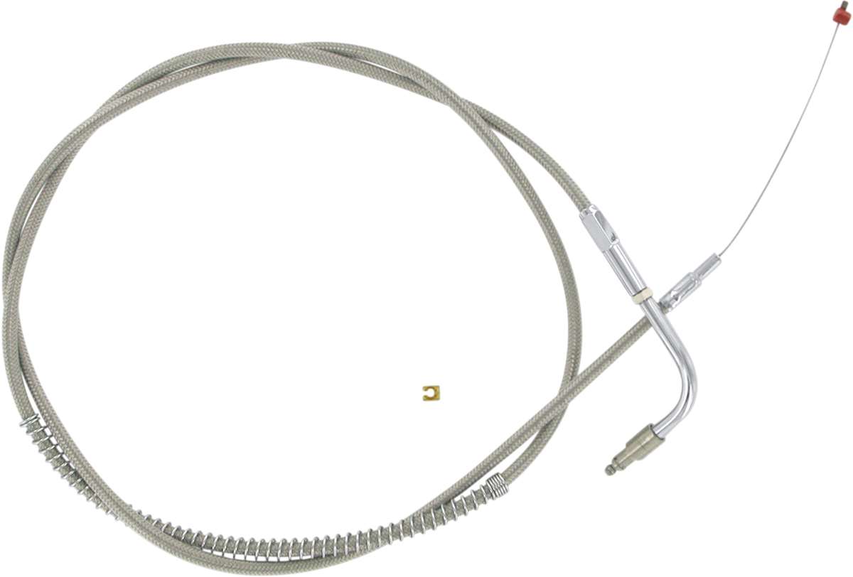 Barnett Stainless Steel Throttle Cable - +6" - '96-'01 Touring