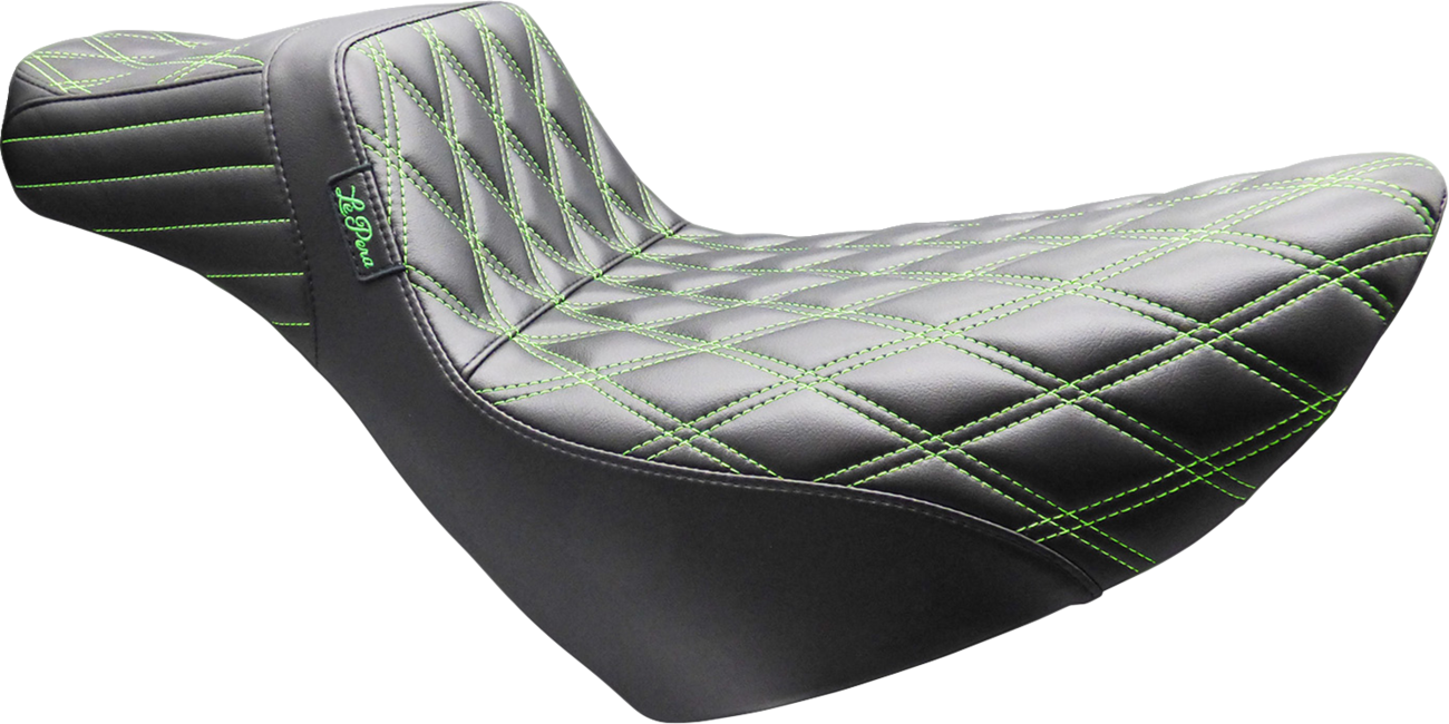 Le Pera Tailwhip Daddy Long Legs Seat - Double Diamond - Green Stitch - FL/FX '18-'26