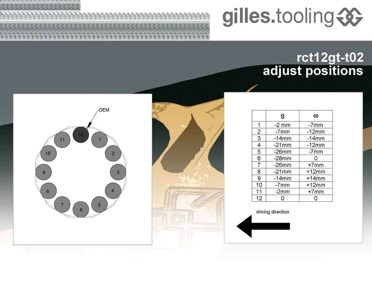 Gilles Tooling Footrest System RCT12GT T02 Titanium-Silver