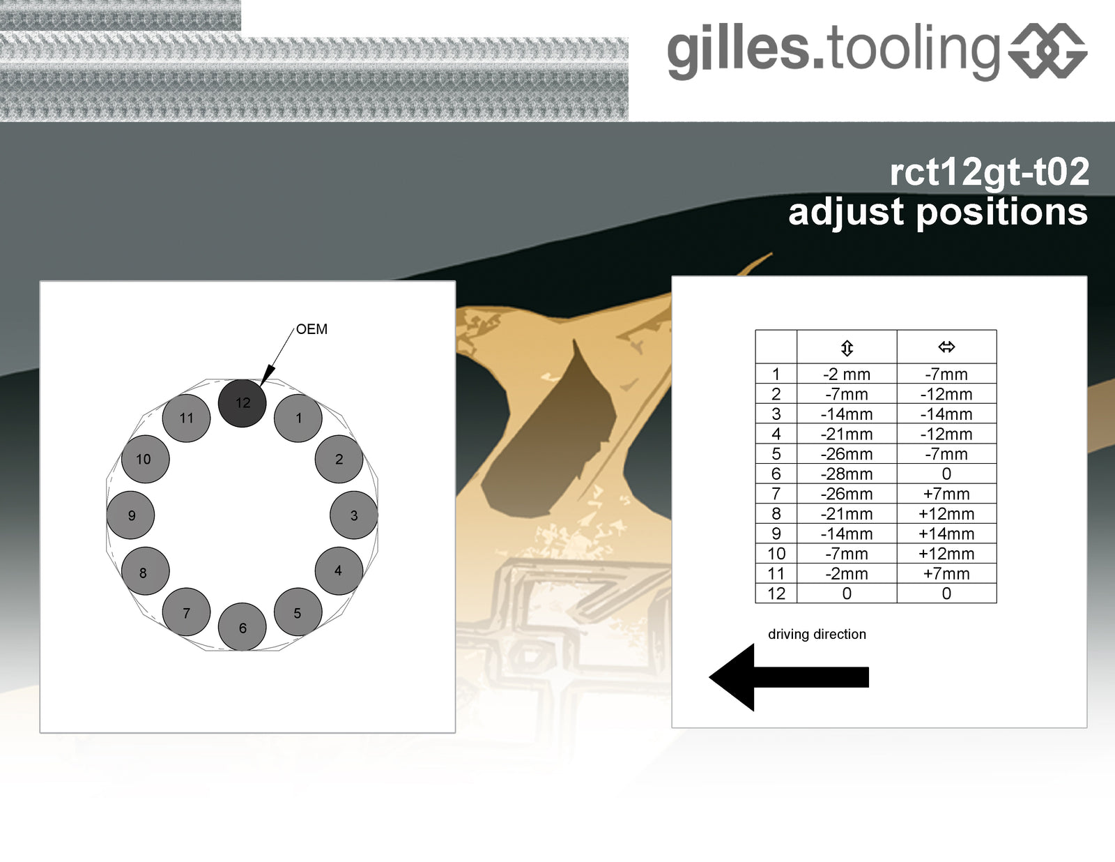 Gilles Tooling Footrest System RCT12GT T02 Titanium-Silver