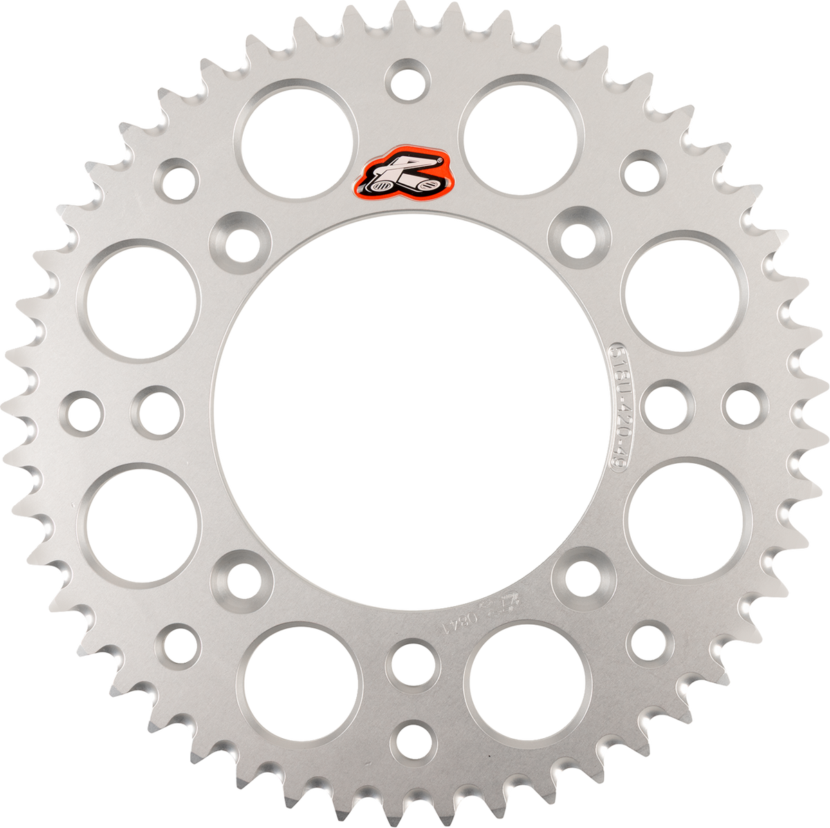 Renthal Rear Sprocket - Aluminum - 49 Tooth - Silver - Gas Gas/Husqvarna/KTM