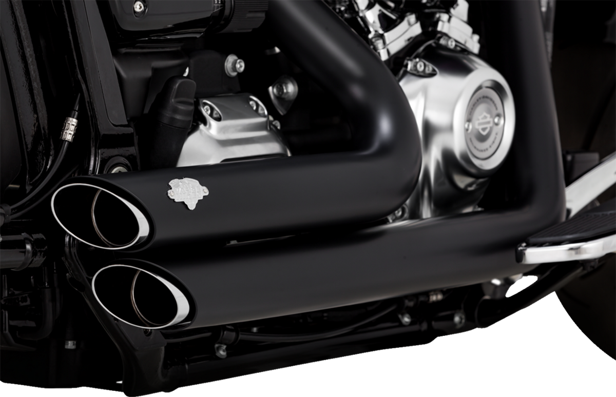 Vance & Hines Shortshots Staggered Exhaust System - Matte Black