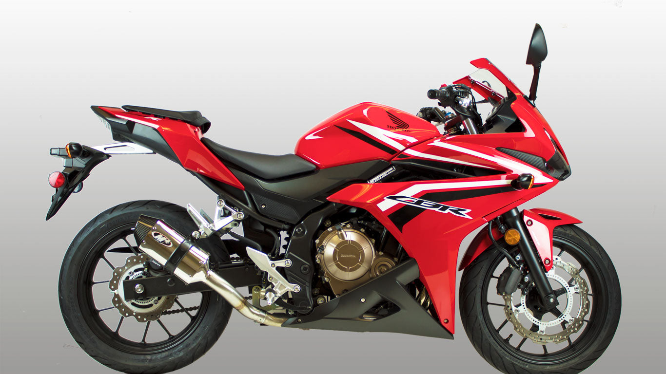 M4 Exhaust Honda-CBR500-2017-Polished-Full