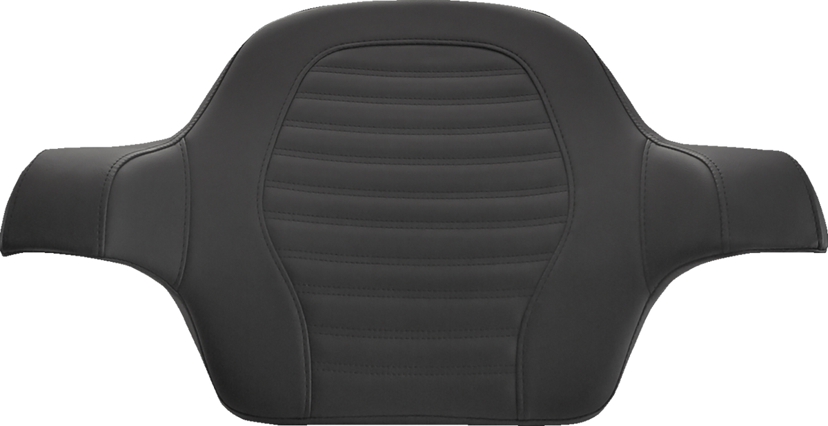 Saddlemen Tour-Pak® Backrest Pad - Slim - Roll &amp; Pleat - Black - FL '14-'23