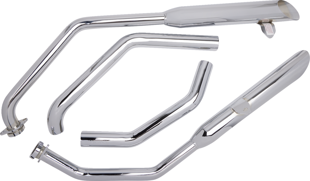 Cobra Classic Slashcut Exhaust - Chrome