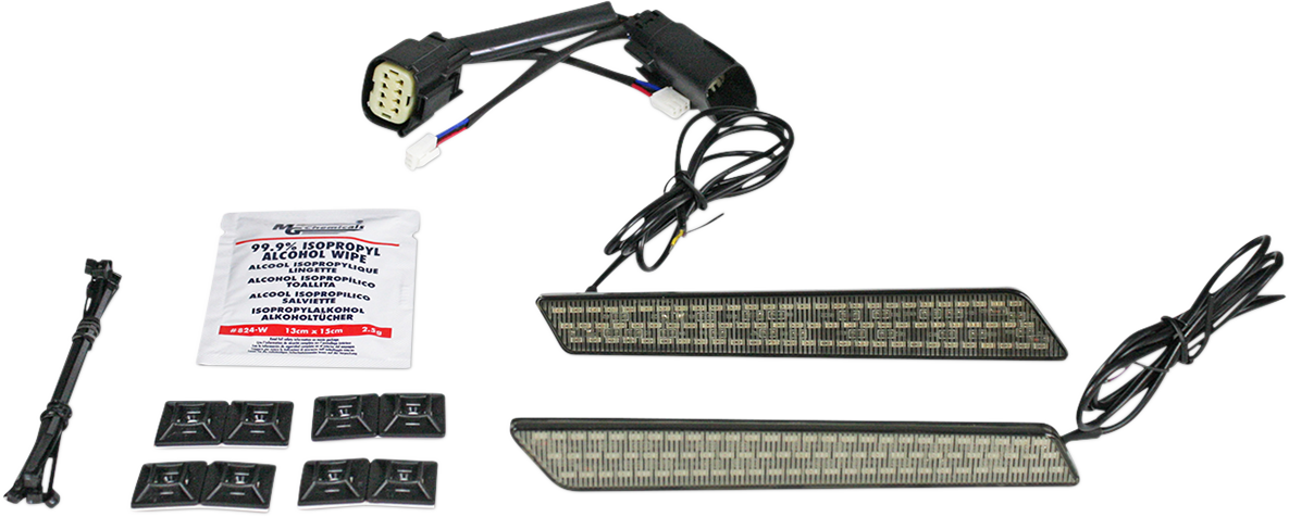 Custom Dynamics Saddlebag Latch Lights - SS8 - Smoke