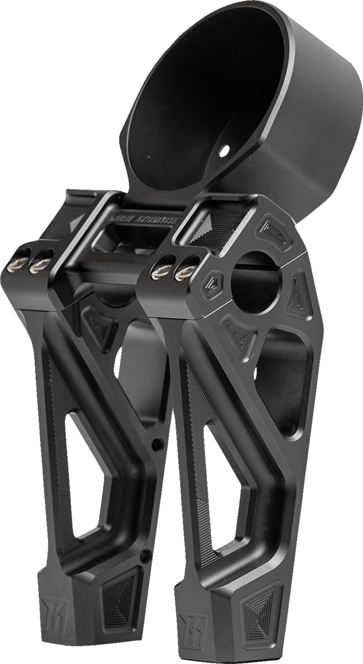 Kodlin USA Fastback Risers - Includes Clamp &amp; Gauge Bracket - 6" - Black