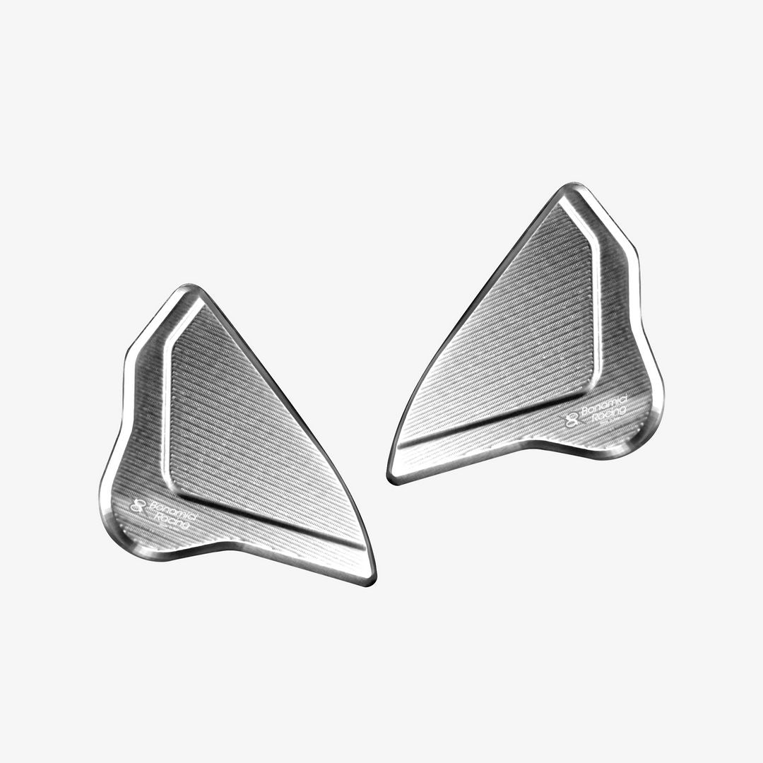 Bonamici Racing Mirror Block - Yamaha YZF R7 - Yamaha YZF R9 - Silver