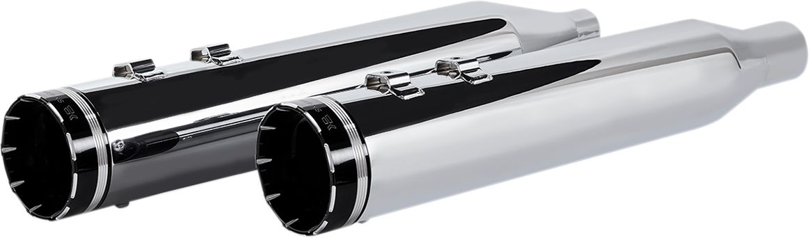 Khrome Werks 4-1/2" HP-Plus® Slip-On Mufflers - Chrome With Tracer - Touring