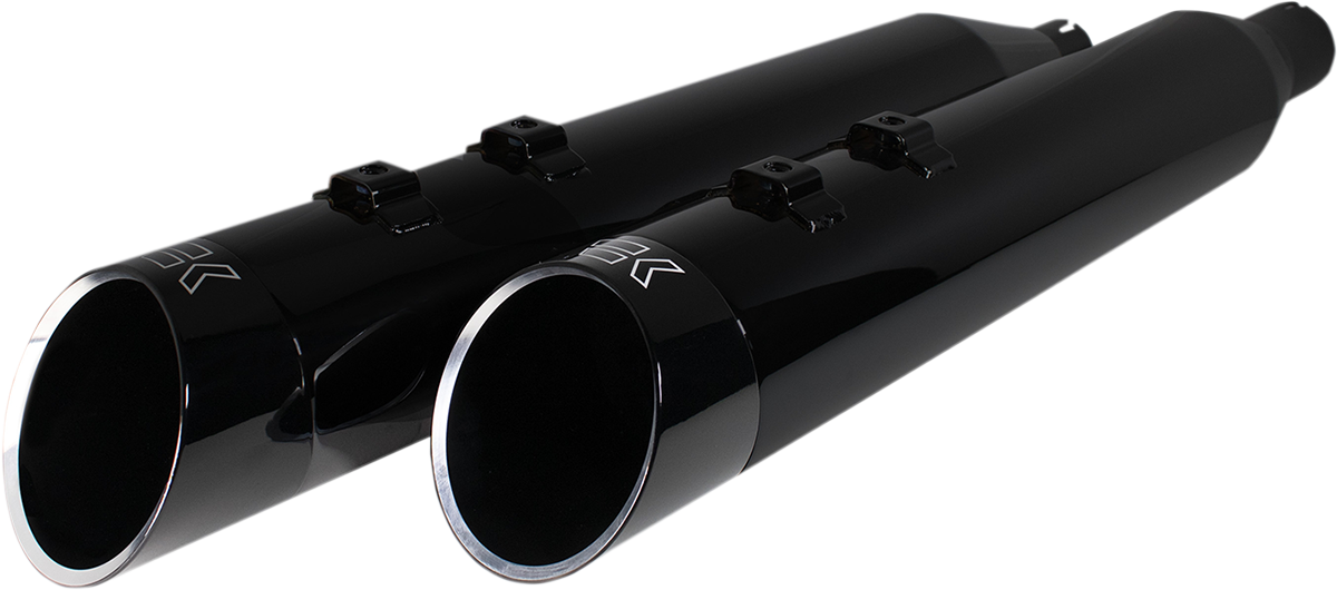 Khrome Werks 4-1/2" HP-Plus® Slip-On Mufflers - Obsidian Edge